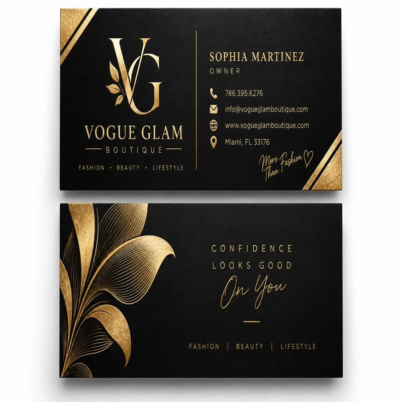 Foil Business Cards 1