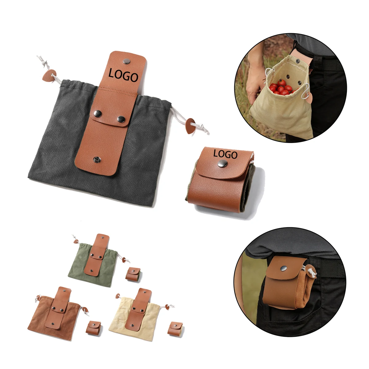 MOQ:50pcs Custom Leather Tool Pouch 1