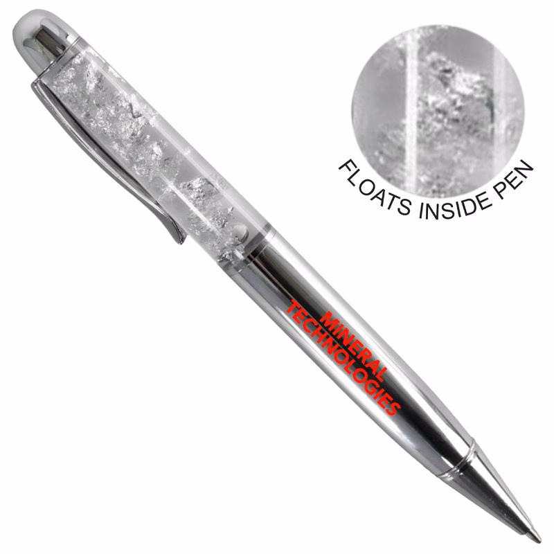 Floating Silver Flake Pen