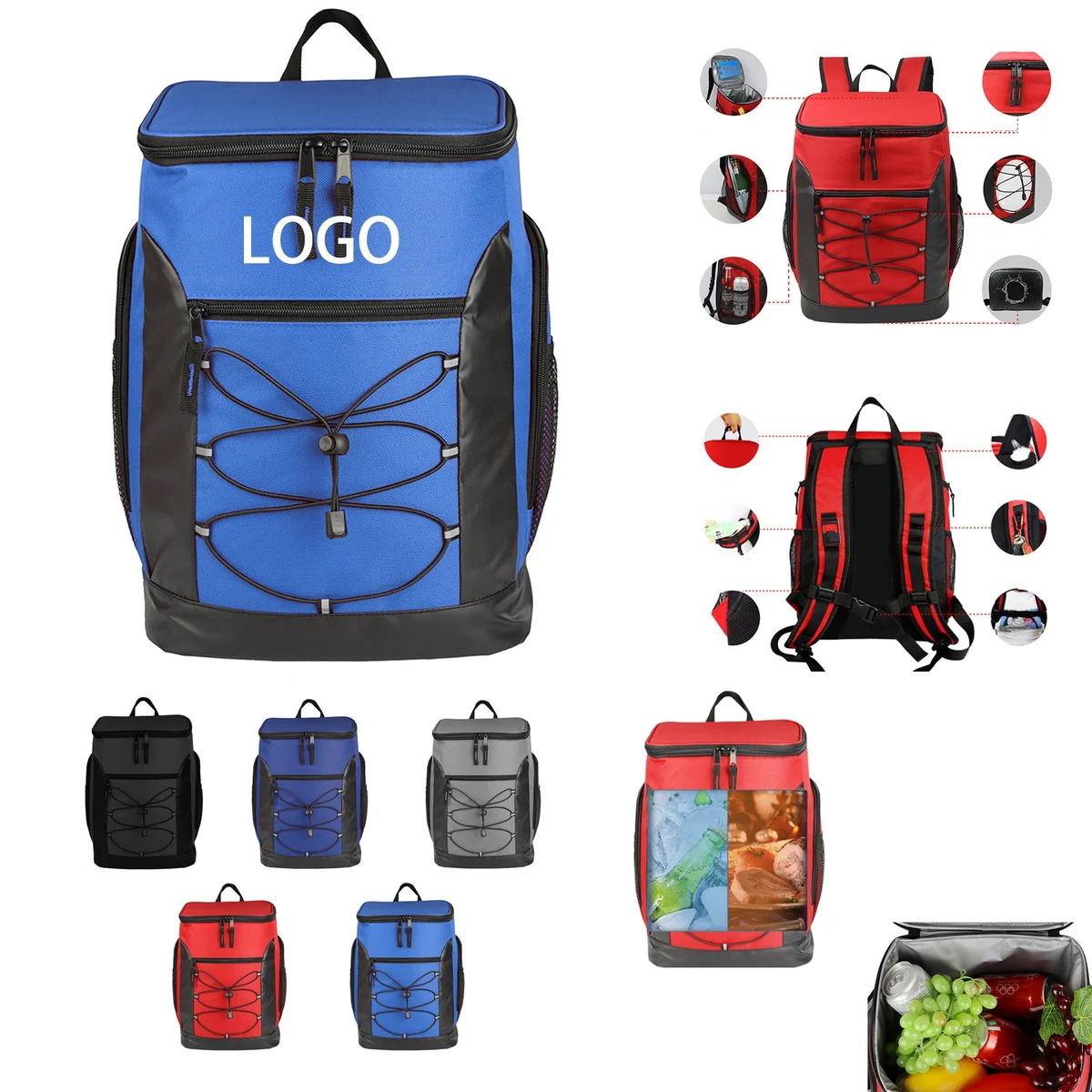 Spacious Dual-Strap Cooler Backpack for Picnics and Hikes 1