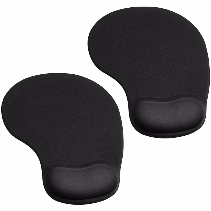 1/4" Thick Oval Mouse Pad with Gel Wrist Rest