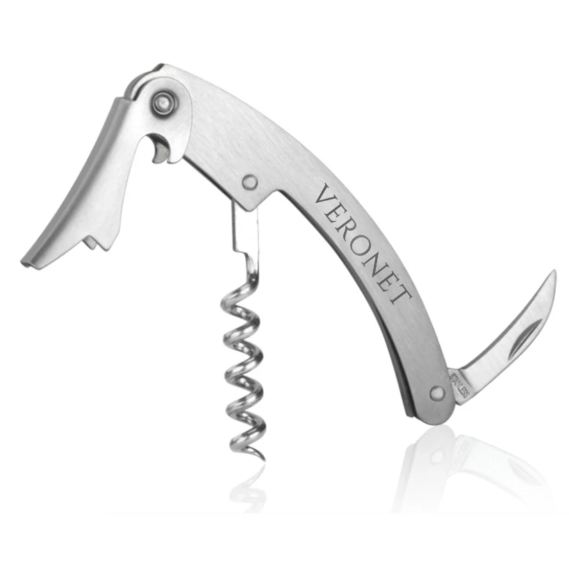Simple One-Step Fantes Stainless Steel Waiters Corkscrew 1