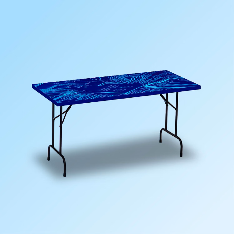 6 Ft. Full-digital-stretch-around-top Rectangle Table Cover
