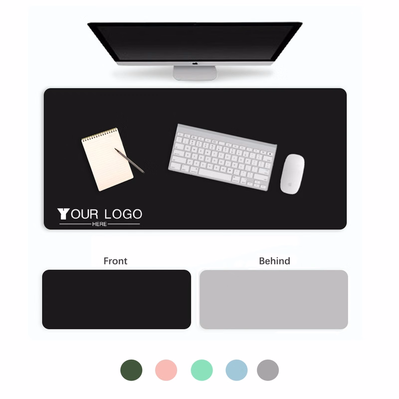 Large Size Dual Sided PVC Leather Mouse Pad