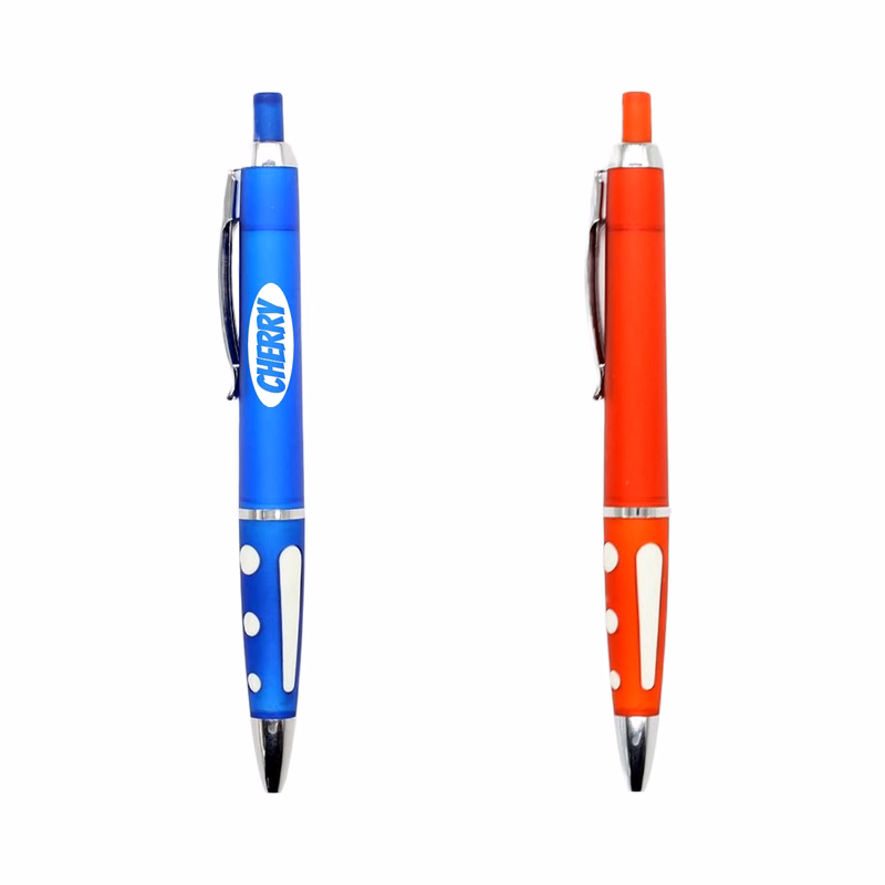 Erasable Retractable Plastic Ballpoint Pen W/ Metal Clip