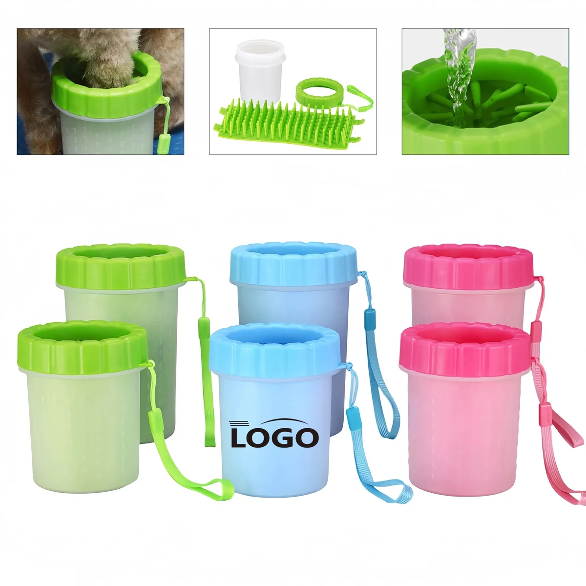 Portable Pet Paw Cleaning Cup With Brush 1
