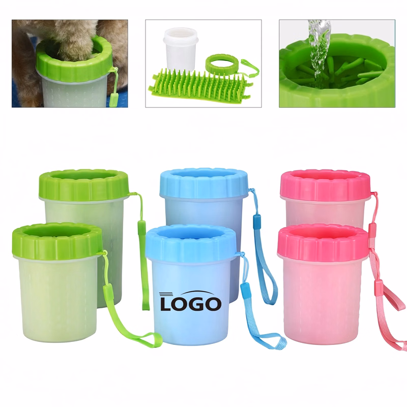 Portable Pet Paw Cleaning Cup With Brush
