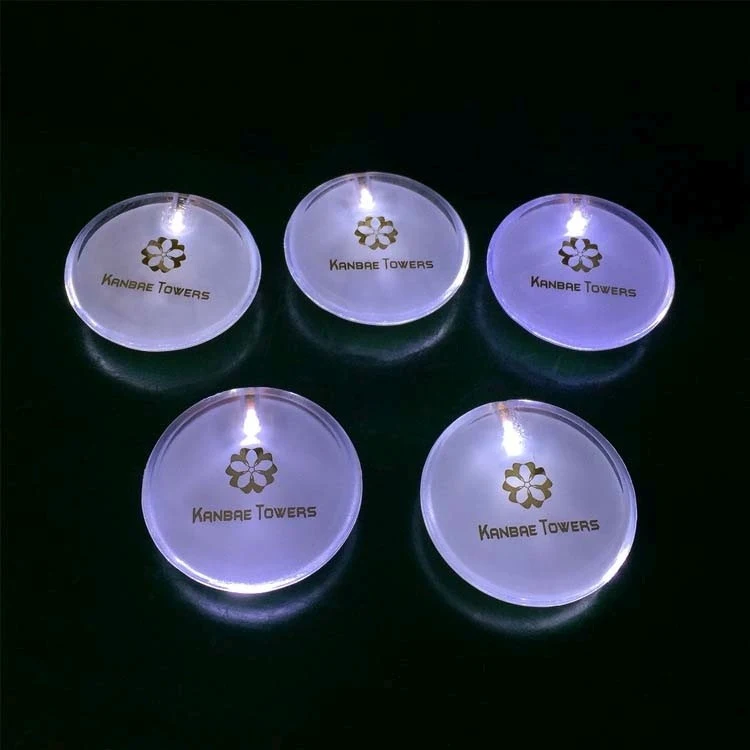 Acrylic Brooch with Flashing LED 1