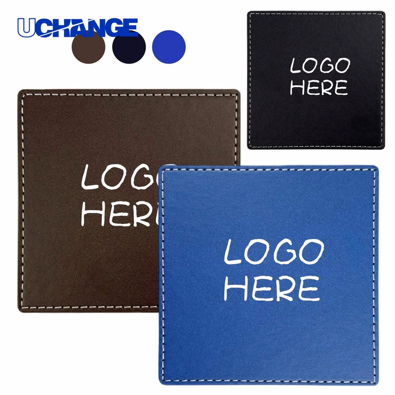 Heat Insulated Soft Leather Coaster Mat
