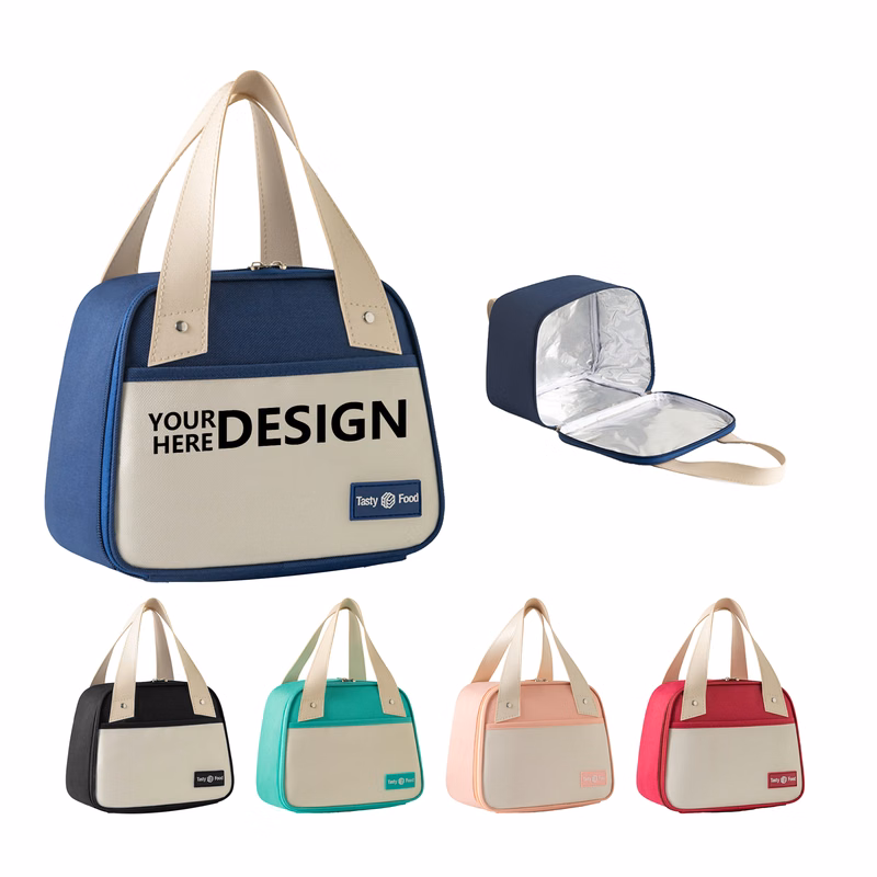 Trapezoidal Oxford Fabric Insulated Tote
