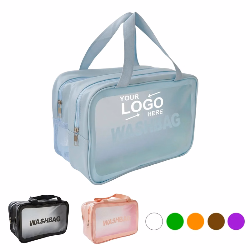 Pvc Oxford Dry And Wet Separation Waterproof Wash Bag