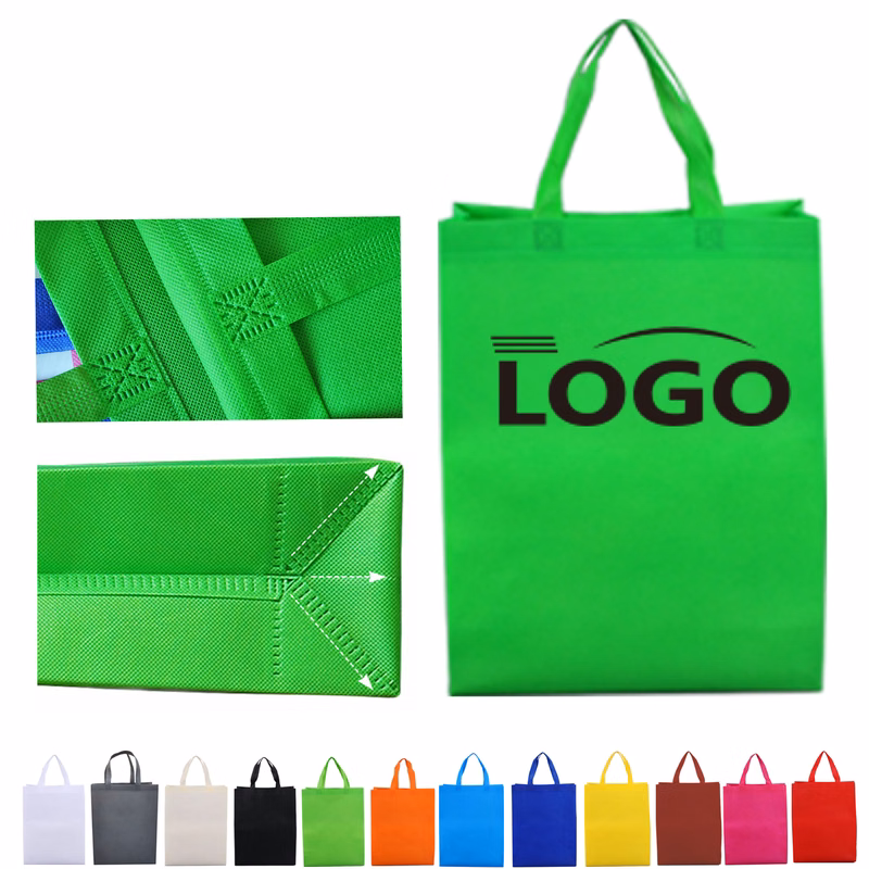 Multicolor Heavy Duty Non-Woven Tote Bags Customizable Logo