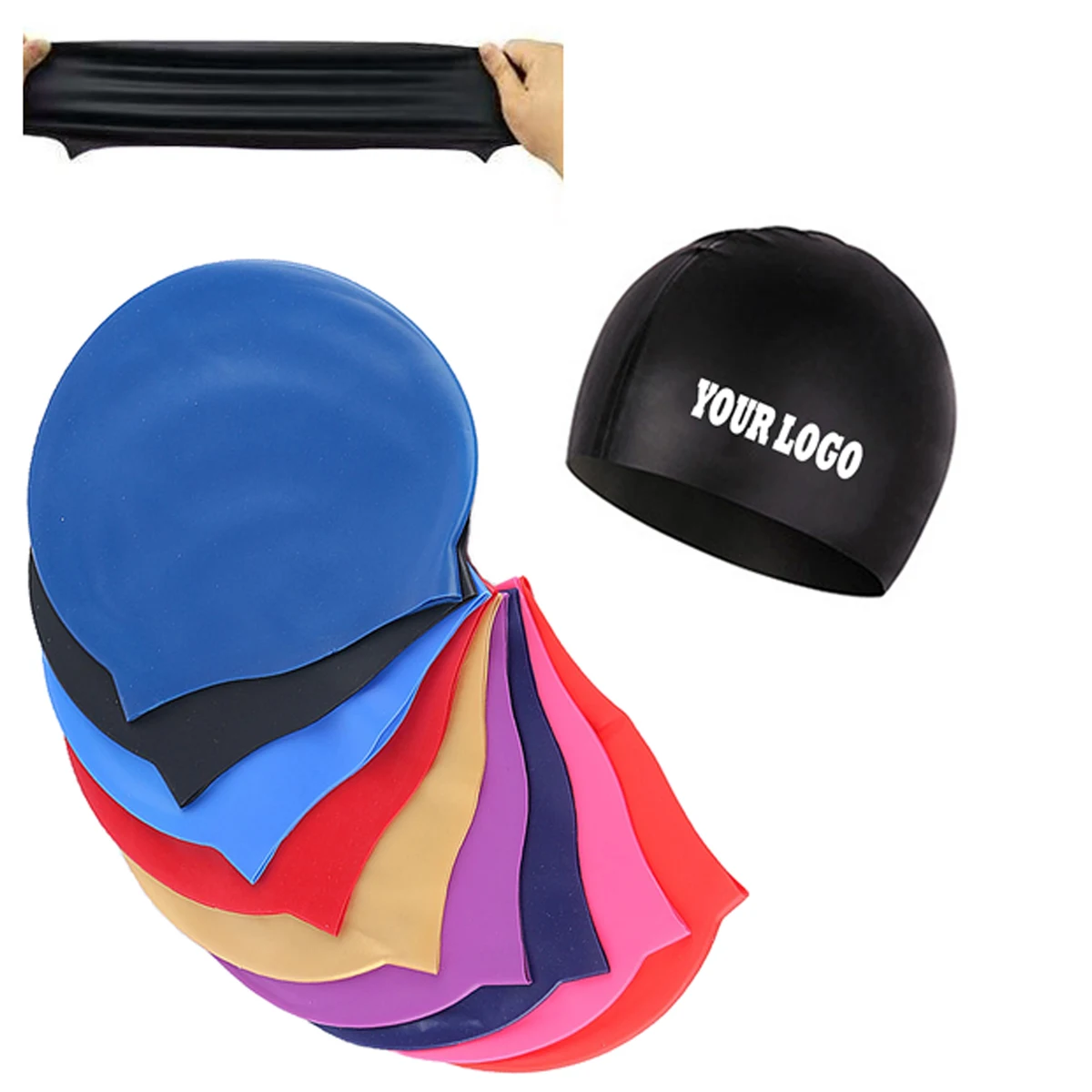 Soft Silicone Swimming Hat 1