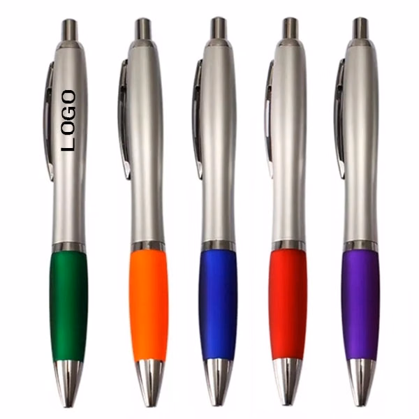 Satin Curvy Ballpoint Click Pen