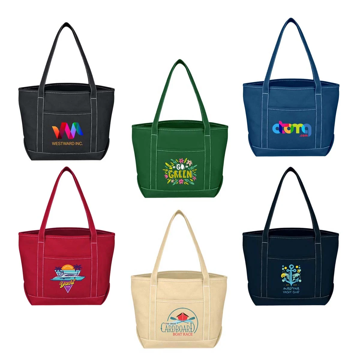Jornikolor Medium Starboard 24 oz. Cotton Canvas Bag, custom tote bag with logo imprint 1