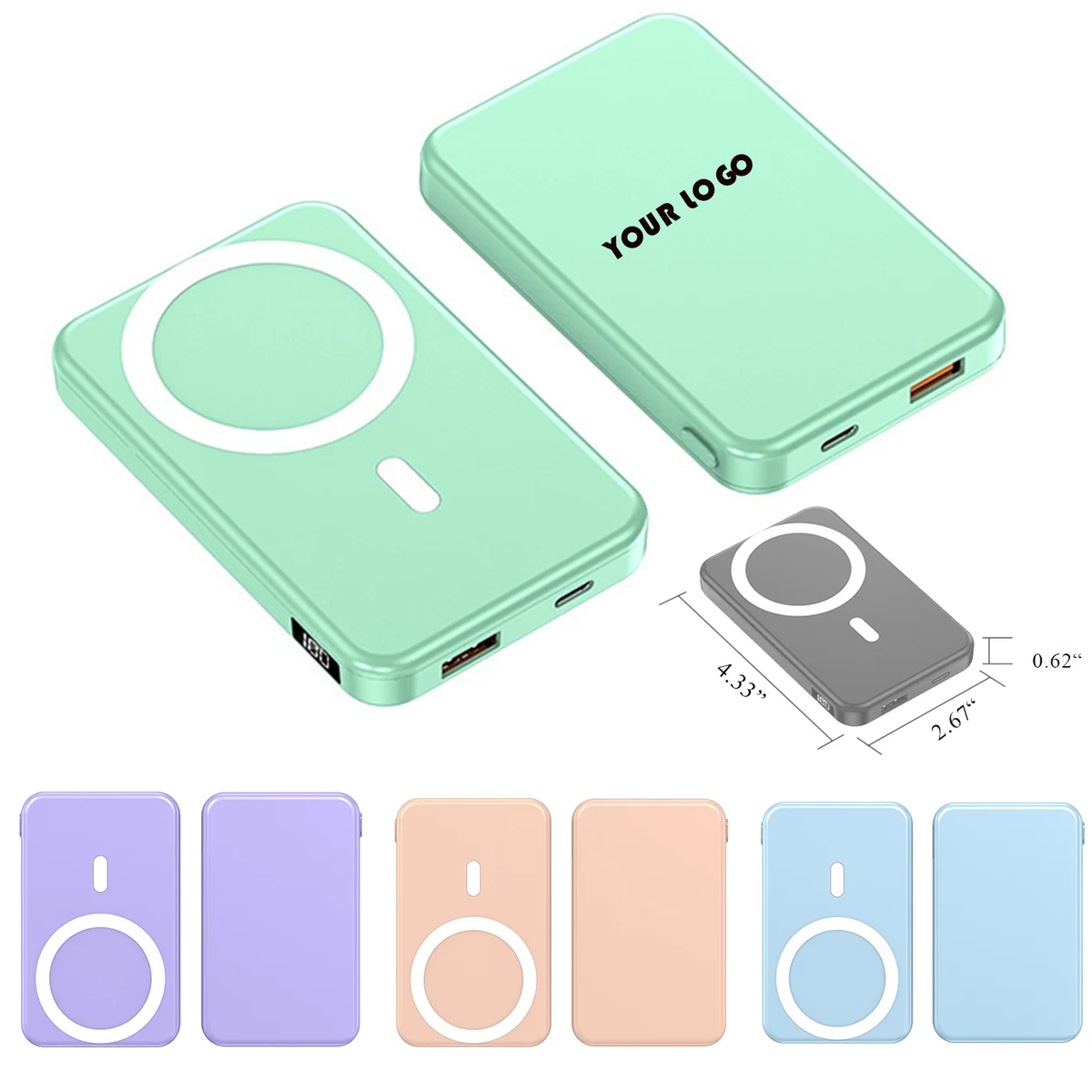 Magnetic Attraction Wireless Charging Mobile Power Bank 1