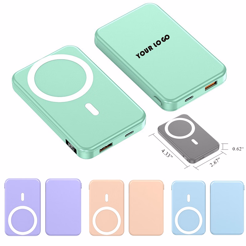 Magnetic Attraction Wireless Charging Mobile Power Bank