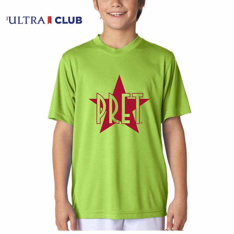 UltraClub 4 oz 100% Micro-Polyester Youth Performance T-Shirts