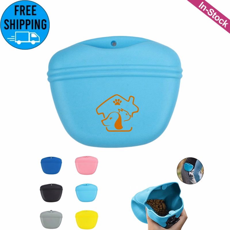 Silicone Dog Treat Pouch with Magnetic Closure and Waist Clip