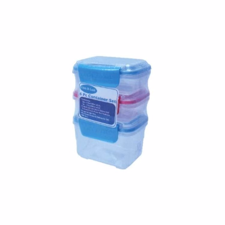 Click & Lock 6-Pc. Container Sets