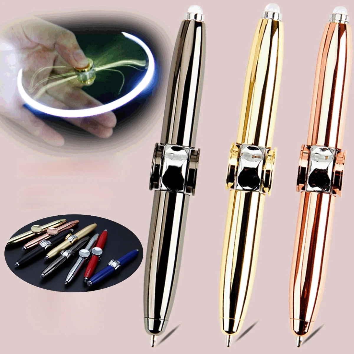 Fidget Spinner Pen With Led Light 1