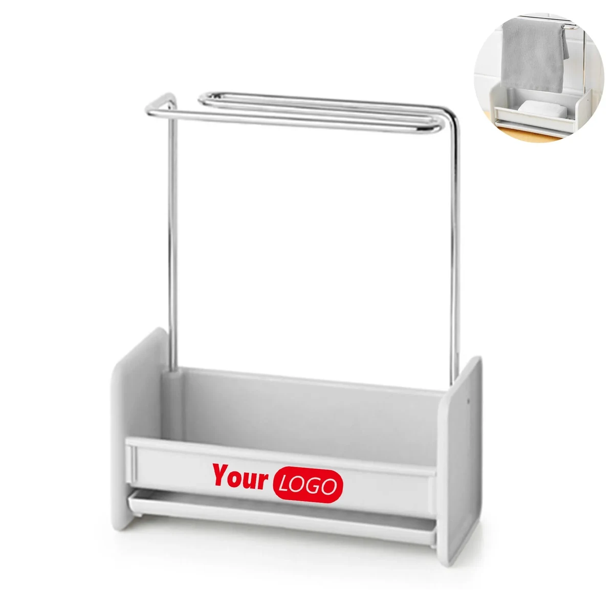 Kitchen Stainless Steel Storage Rack, custom kitchen gadget with logo imprint 1