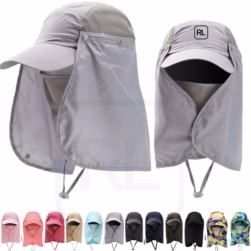 Fishing Cap Sun Protection With Face And Neck Flap Cover
