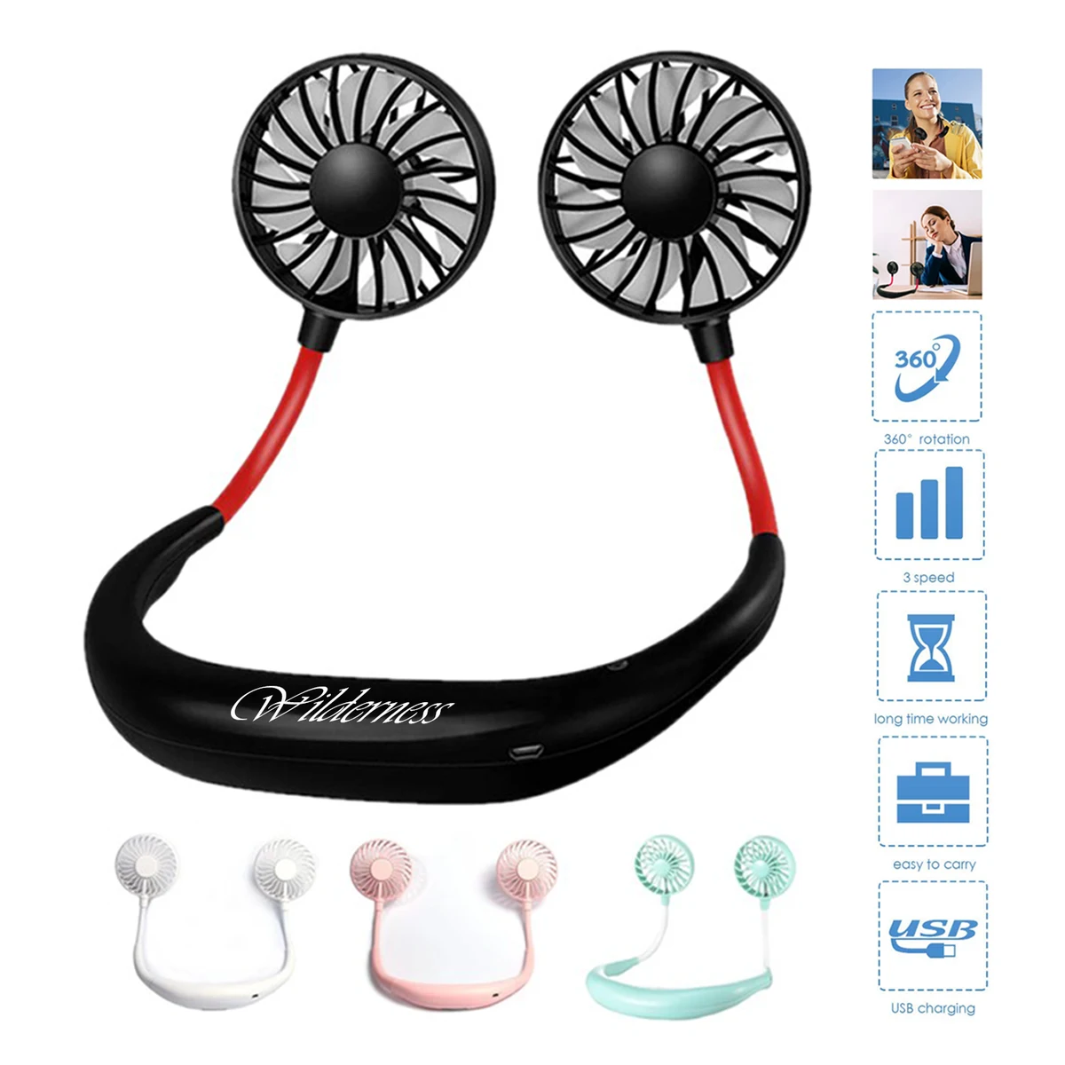 Portable Hanging Neck Sport Fan 1