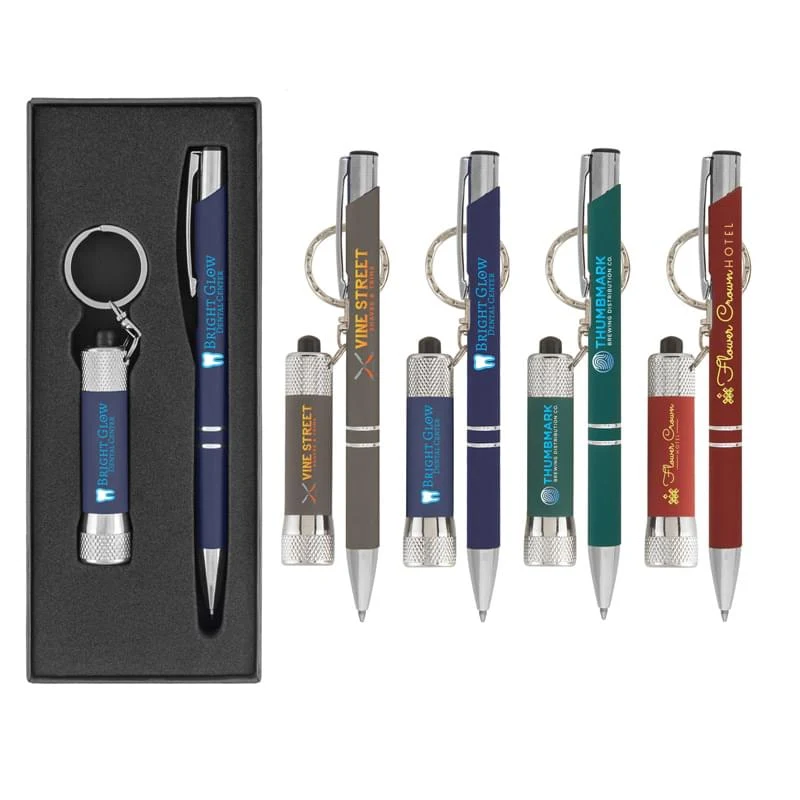 Chic & Chroma Softy - Metal Pen & Flashlight Gift Set 1