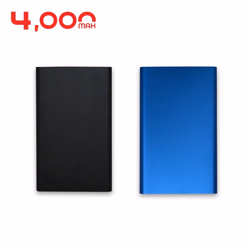 Aluminum 4,000 mAh Portable UL Certified Charger Power Bank