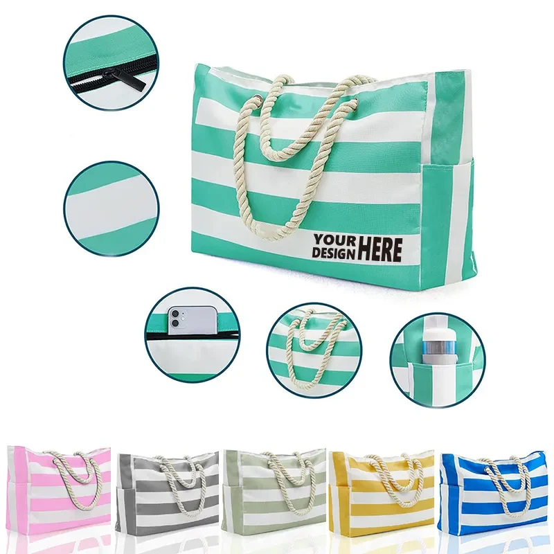 Stripe Beach Bag 1
