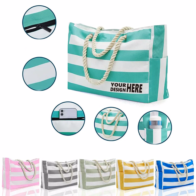 Stripe Beach Bag