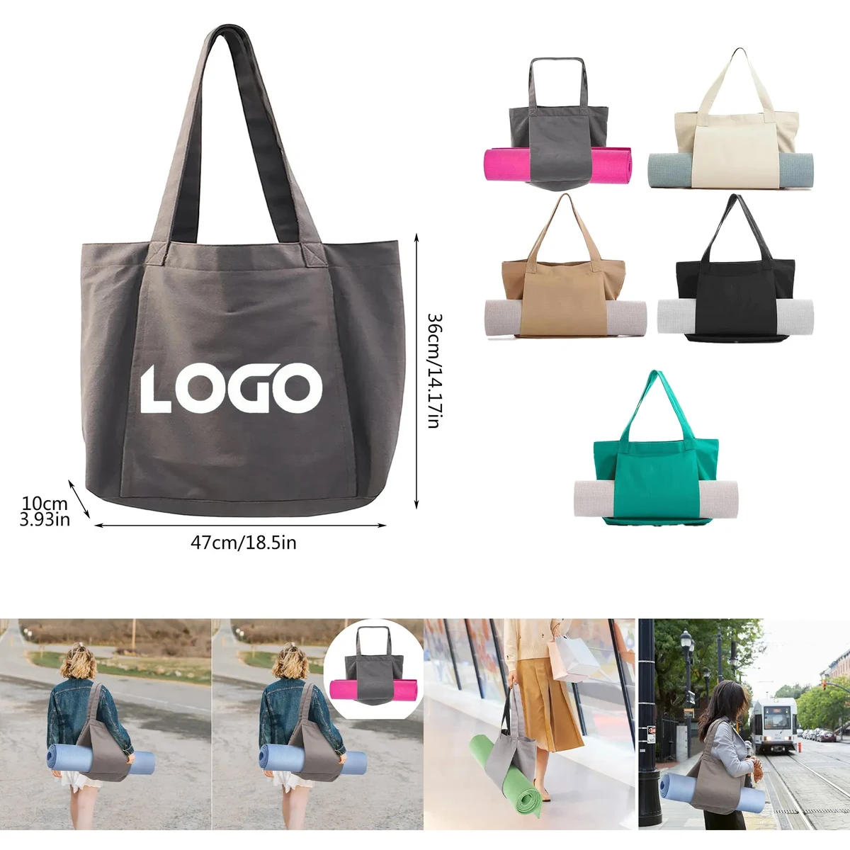 Portable Women's One Shoulder Yoga Wear Storage Bag 1