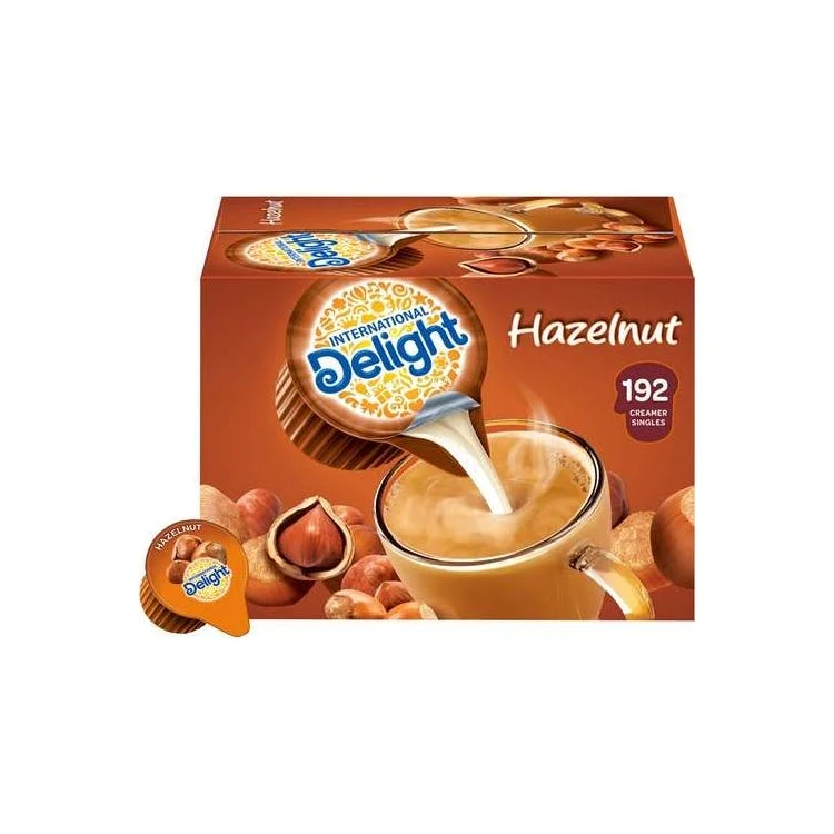 International Delight Hazelnut Creamer Singles -192 Pack 1