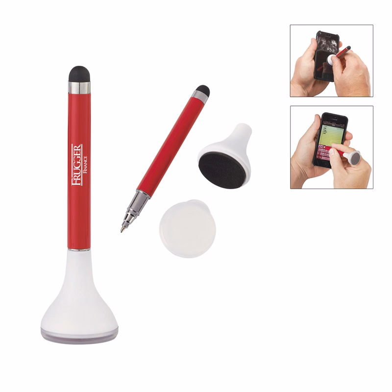 Stylus Pen Stand With Screen Cleaner