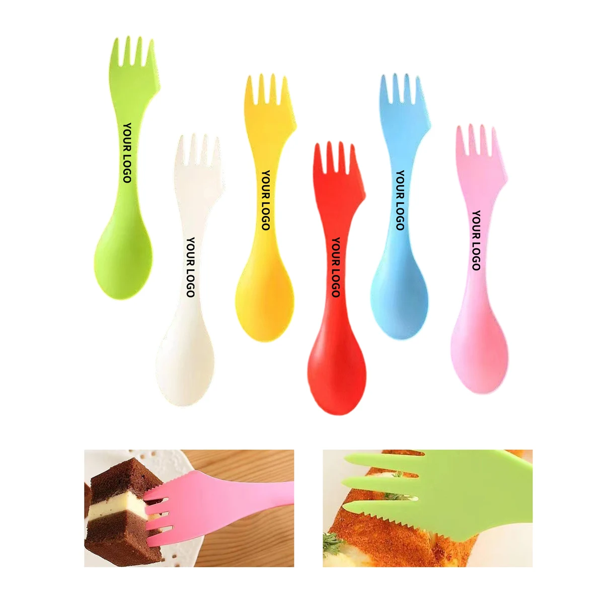Reusable Travel Cutlery Knife Fork Spoon Set 7.1" Length x 1.4" Width 1