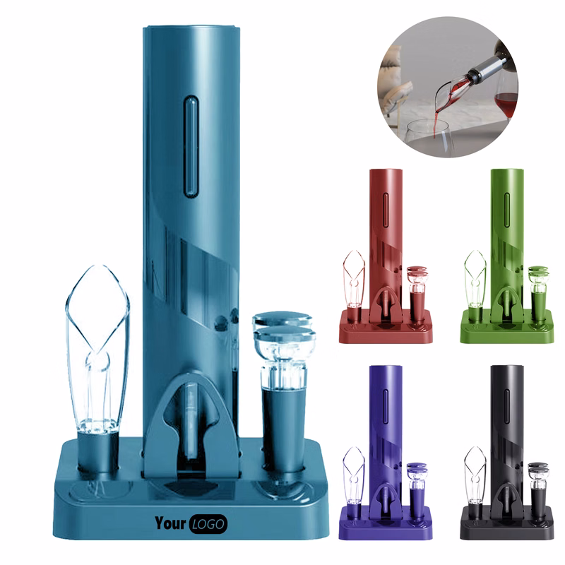 Silver Effortless Electric Wine Bottle Opener Set (Moq 20)