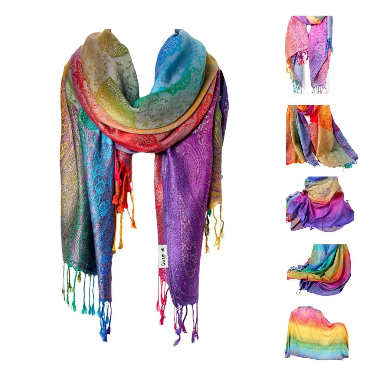 Mixed-Style Jacquard Women's Fashionable Scarf and Shawl 1