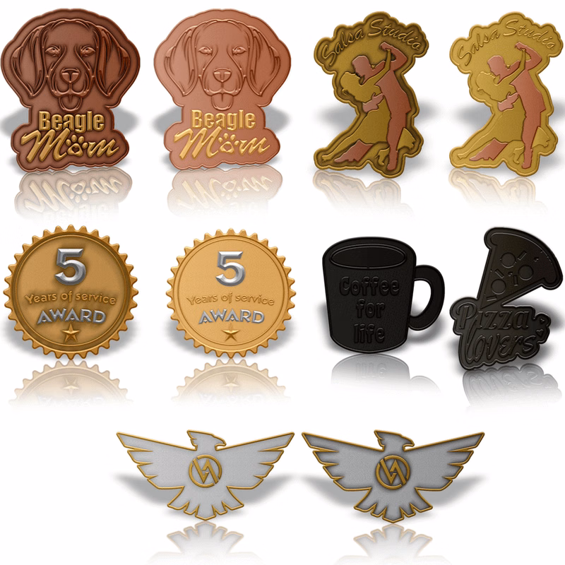 Zinc Alloy Lapel Pin with Dual Plating