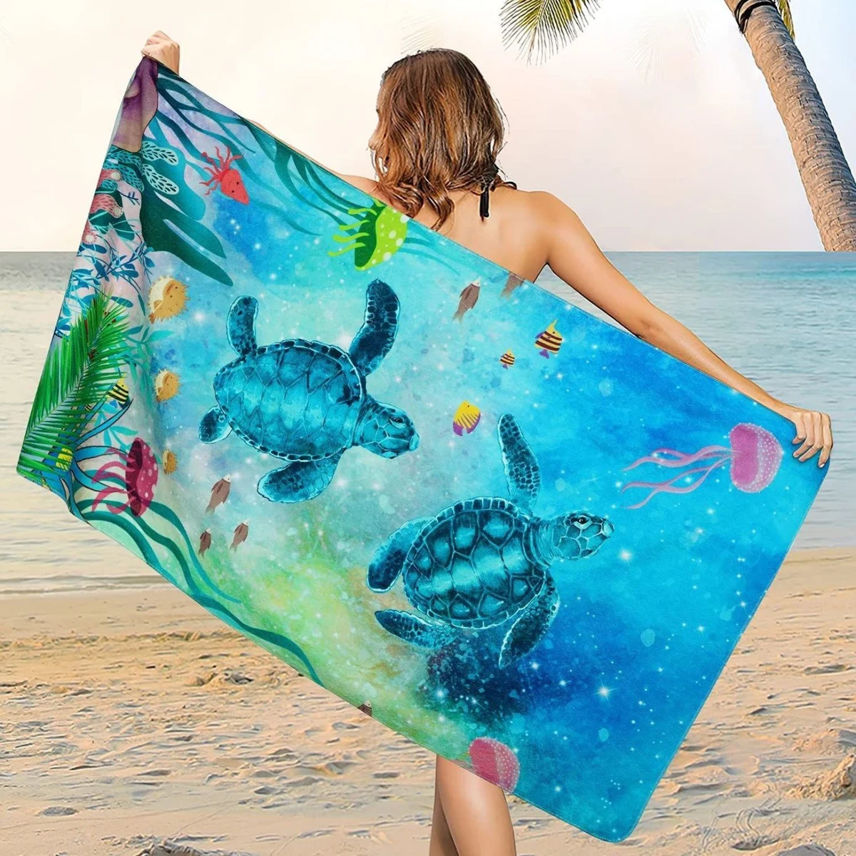 25"x 50" Sublimated Heavyweight Microfiber Beach Towel 1