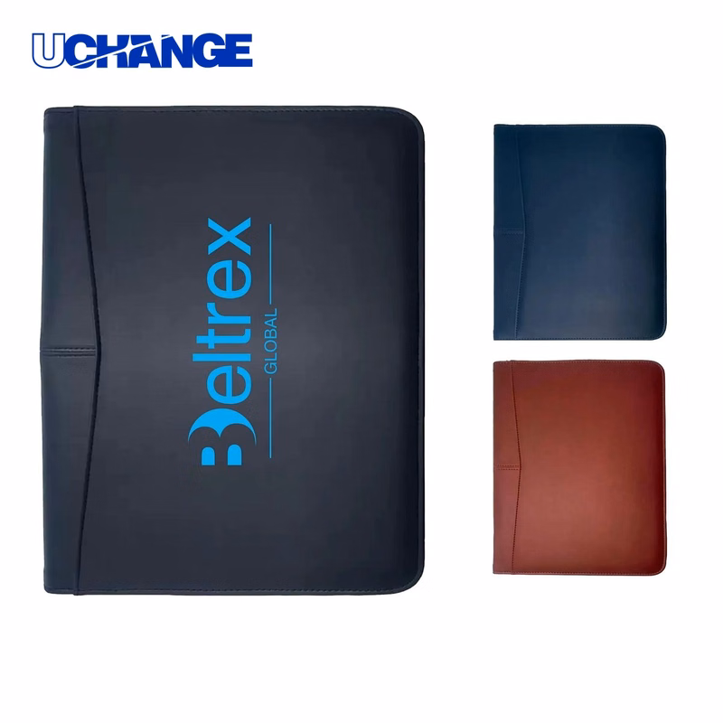 PU Leather Business Portfolio Organizer with Notebook
