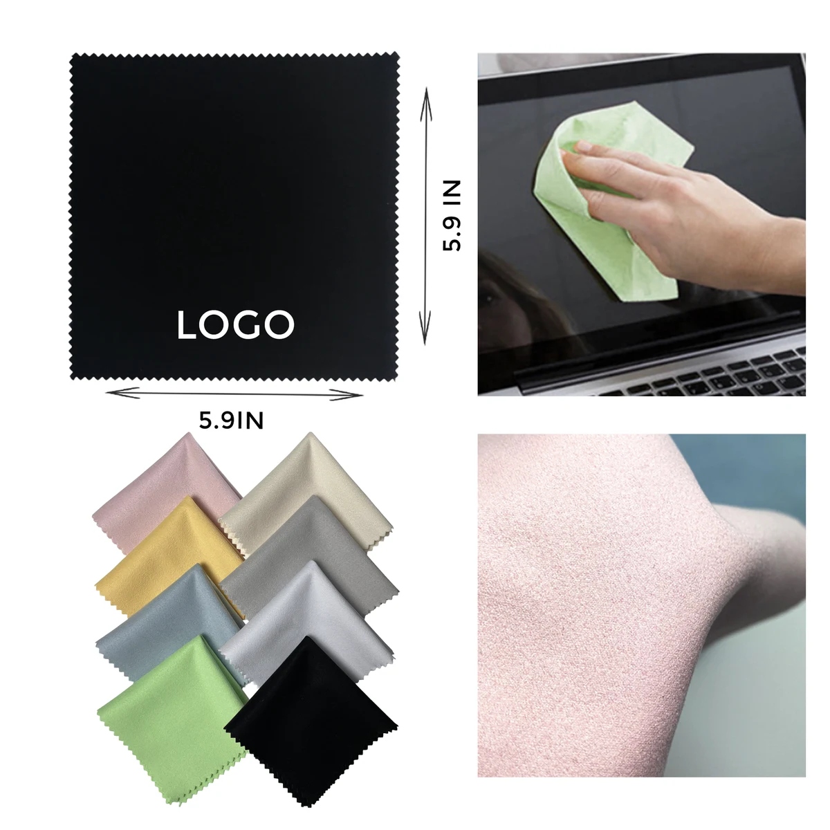 MOQ 10 PCS Effective Ultra - Fine Fiber Eyeglass Cloth 1