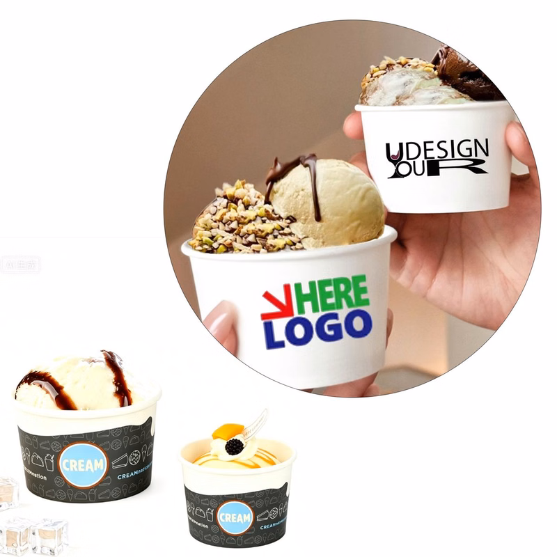 8 oz Double PE Coated Ice Cream Paper Cup