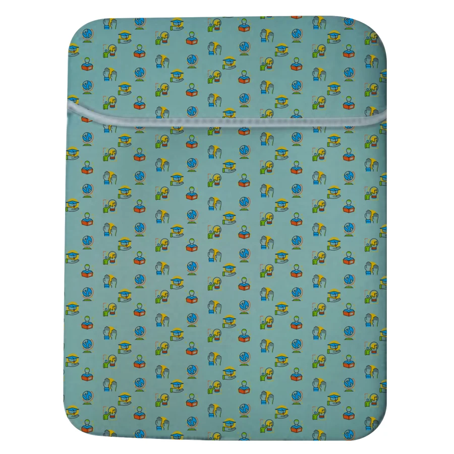 Full Sublimation Reversible Laptop Sleeve with Fold-Over 1