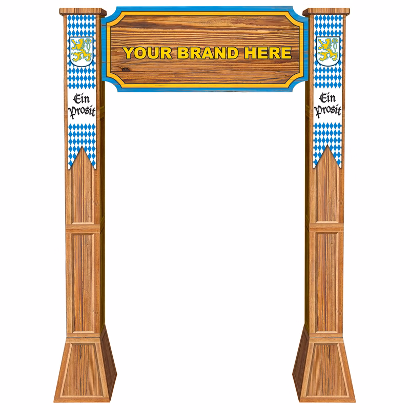 3-D Biergarten Archway Props