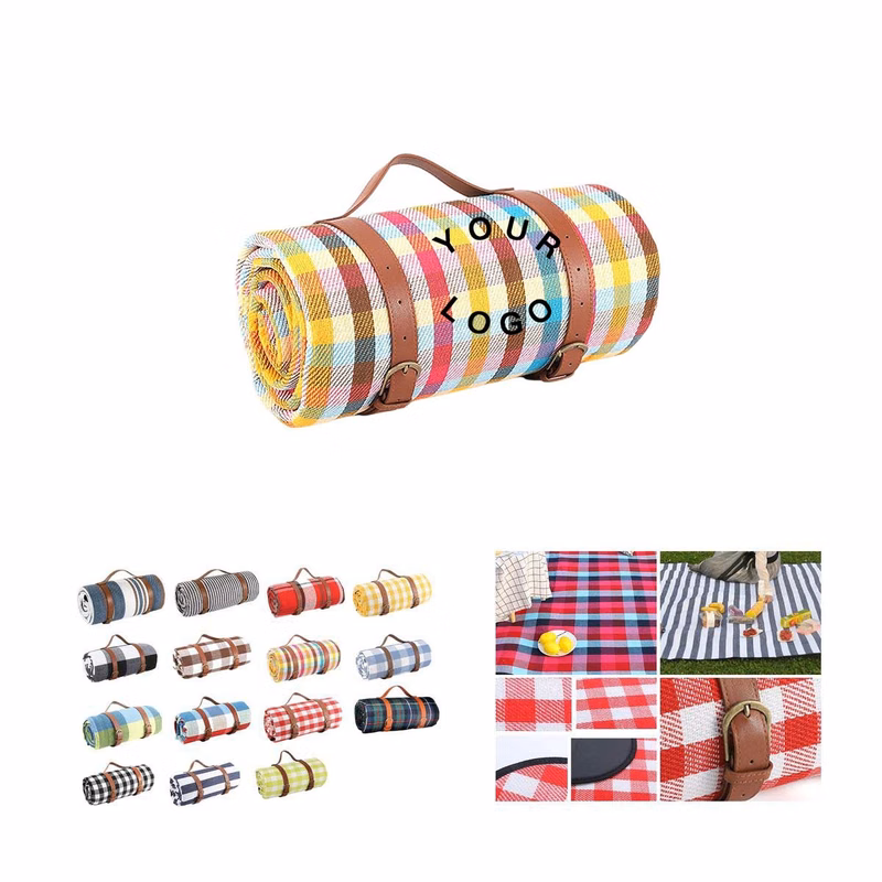 Foldable Picnic Blanket with Moisture Resistant Layer