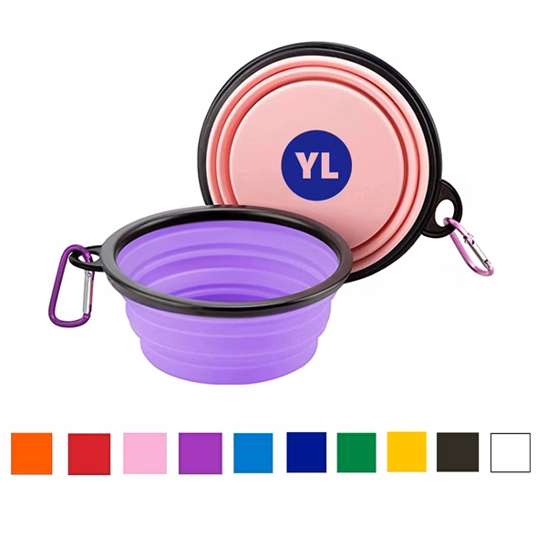 Collapsible TPE Pet Bowl with Carabiners