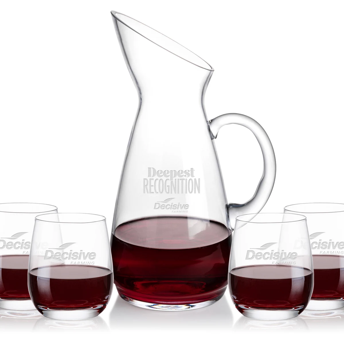 Taroni Carafe & Salem Stemless Wine 1