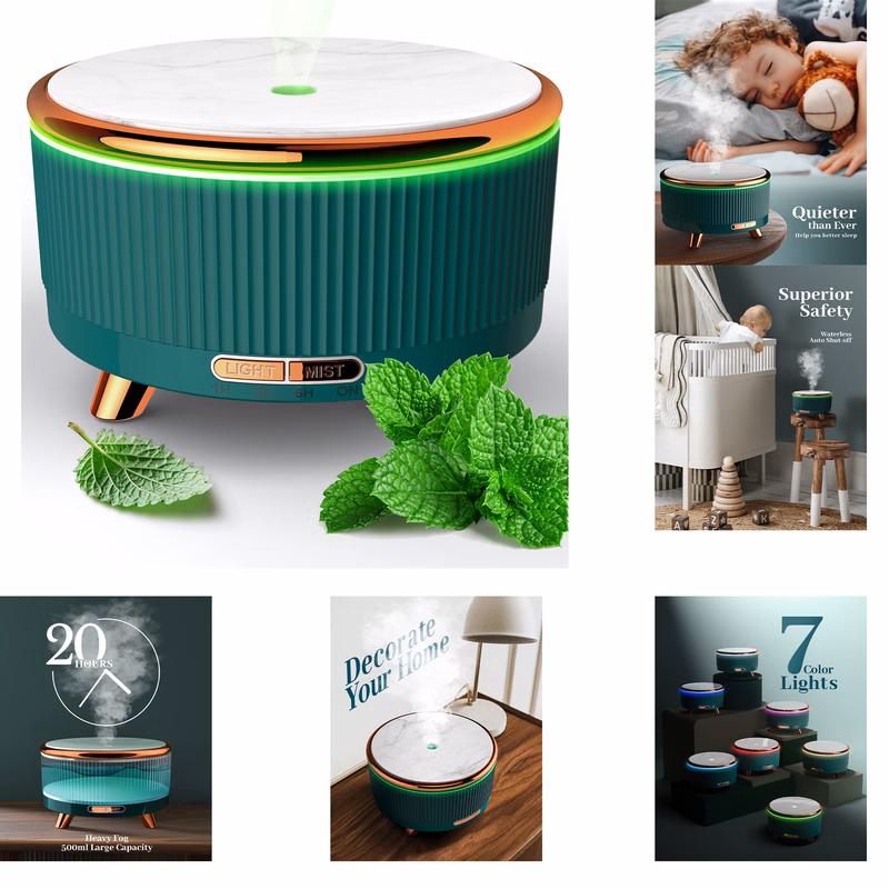 500ml Diffusers for Essential Oils Large Room