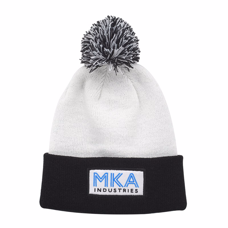 Alpine Pom Beanie (Embroidered)